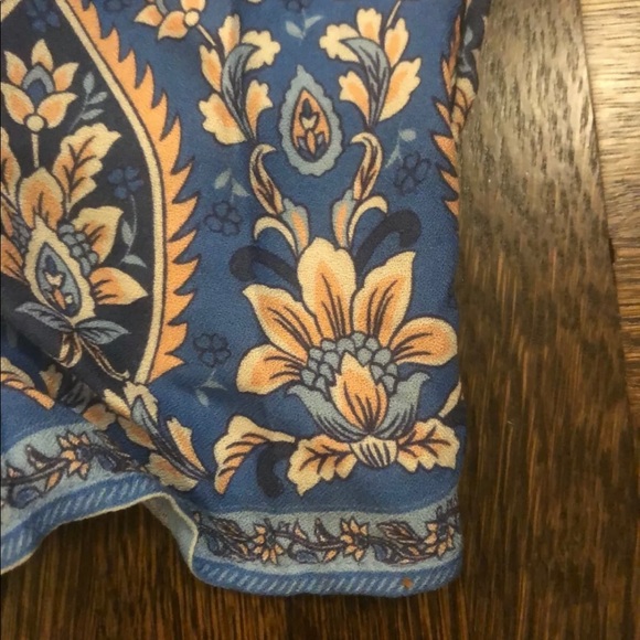 Blue Floral Square-Neck Women’s Dress - Picture 10 of 10